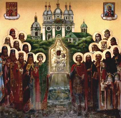 Икона Собору Смоленских святых, усыпальница Смоленского кафедрального Успенского собора (589 К)